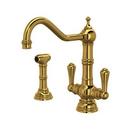 Perrin & Rowe&reg; Unlacquered Brass Kitchen Faucet 