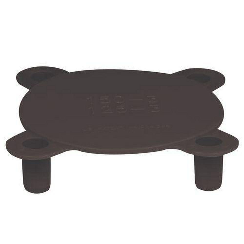 Essentra Components Black Studded Raised Face Plastic Flange Protector 