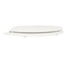 Jones Stephens White Elongated Closed Front with Cover Toilet Seat 