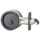 Kwikset Venetian Bronze Round Pocket Door Lock 