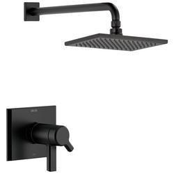 One Handle Single Function Shower Faucet in Matte Black (Trim Only)