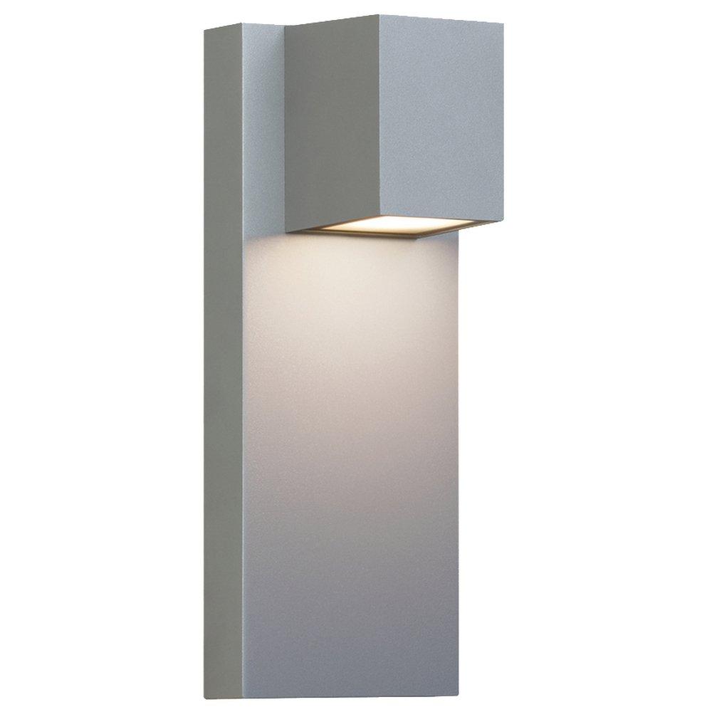 Visual Comfort & Co. Modern Silver 26.2W 2-Light 13 in. Outdoor Wall Sconce 