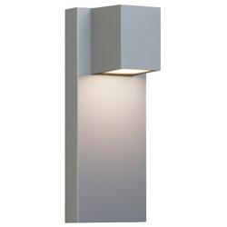 26.2W 2-Light 13 in. Outdoor Wall Sconce in Silver