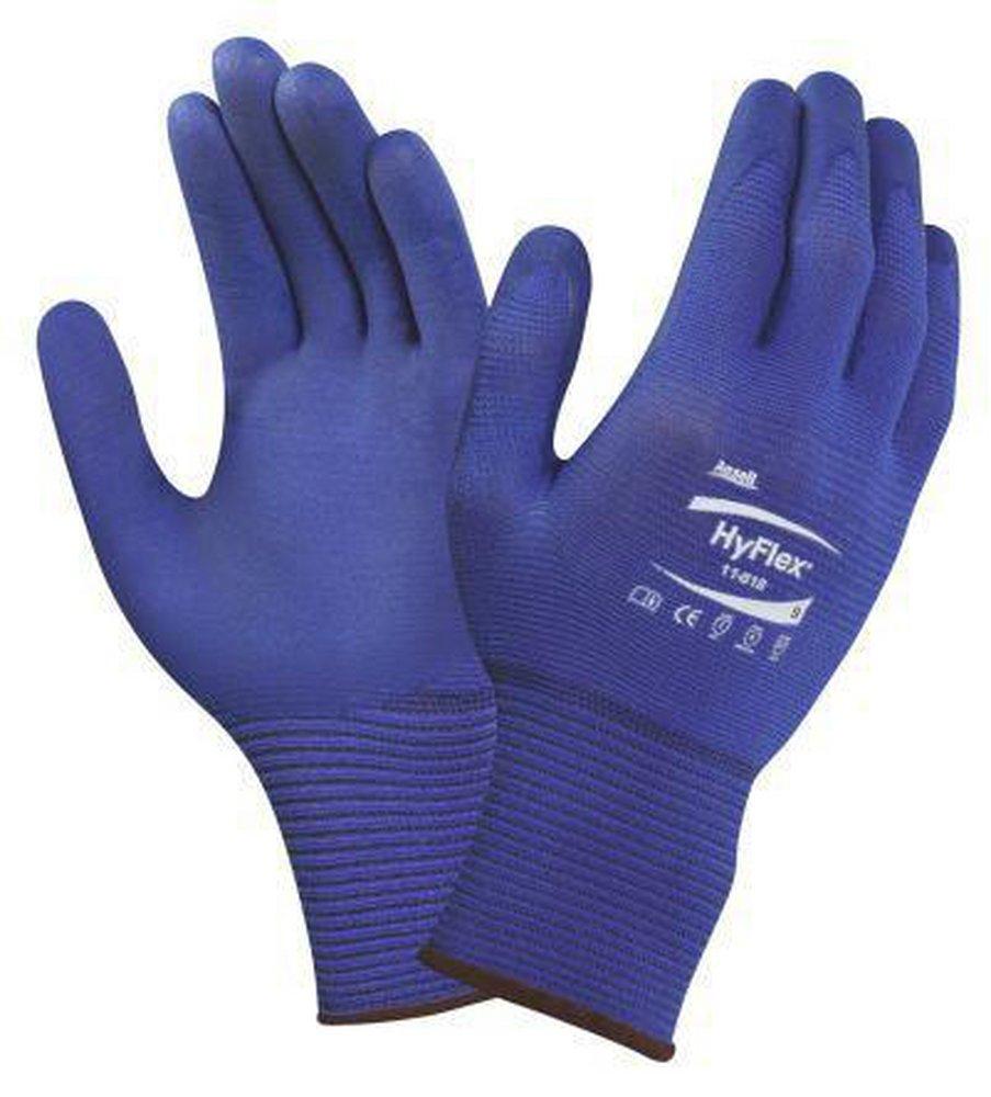 Ansell Occupational Healthcare Dark Blue Plastic, Rubber and Spandex Automotive and Chemical Reusable Gloves in Dark Blue 