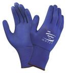 Plastic, Rubber and Spandex Automotive and Chemical Reusable Gloves in Dark Blue Size 8