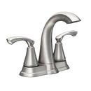 Moen Spot Resist Brushed Nickel Centerset Bathroom Sink Faucet with Double Lever Handle 