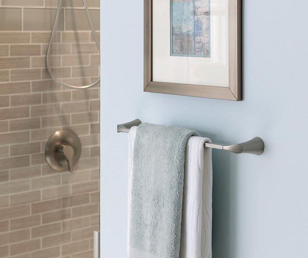 Moen Brushed Nickel 24 in. Metal Towel Bar 