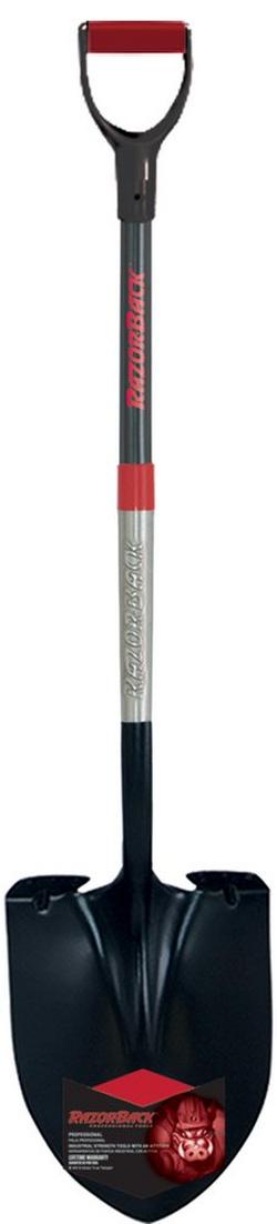 9 in. Round Point Shovel with Fiberglass Handle