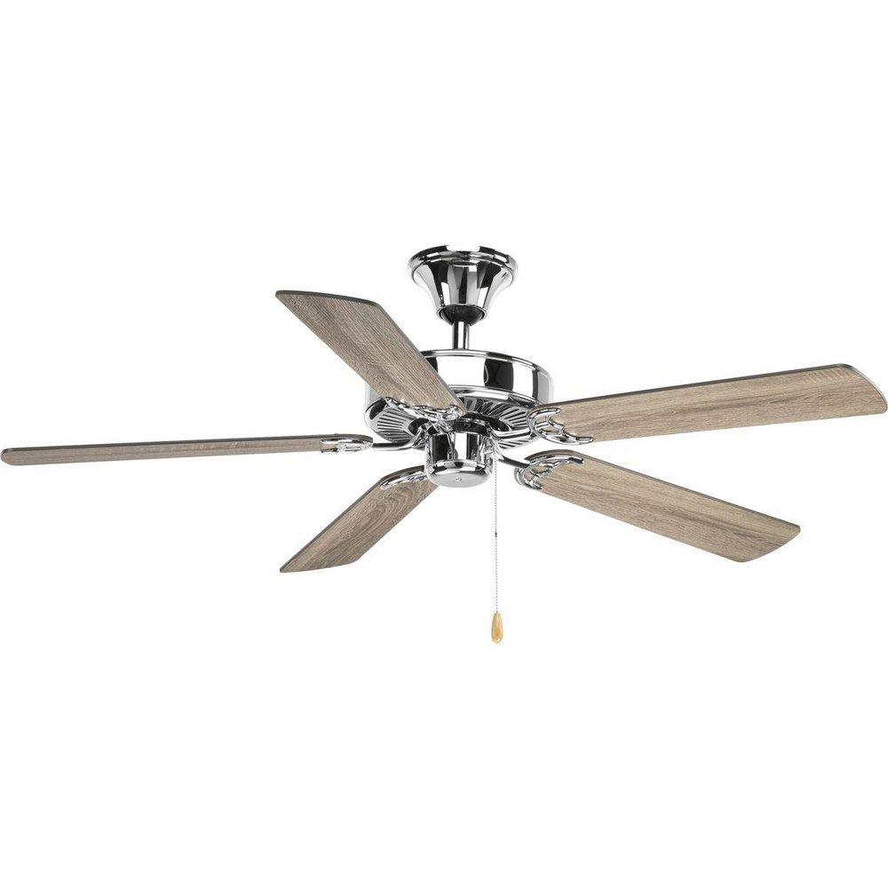 Progress Lighting Polished Chrome 52 in. 5-Blade Ceiling Fan 