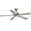 Progress Lighting Polished Chrome 52 in. 5-Blade Ceiling Fan 