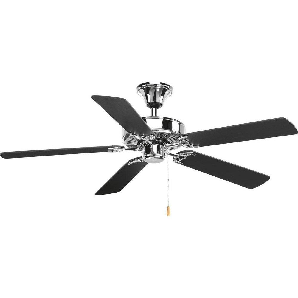 Progress Lighting Polished Chrome 52 in. 5-Blade Ceiling Fan 