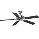 Progress Lighting Polished Chrome 52 in. 5-Blade Ceiling Fan 