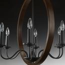 Progress Lighting Antique Bronze 60W 6-Light Candelabra E-12 Incandescent Chandelier 