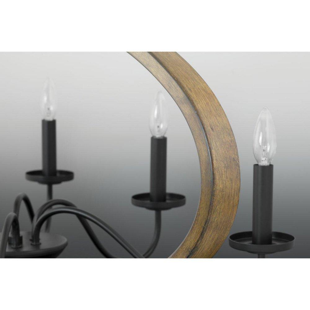 Progress Lighting Antique Bronze 60W 6-Light Candelabra E-12 Incandescent Chandelier 