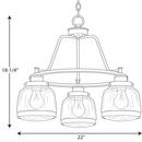 Progress Lighting Antique Bronze 75W 3-Light Medium E-26 Incandescent Chandelier 