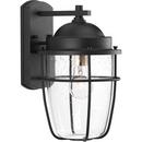 Progress Lighting Black 100W 1-Light Medium E-26 Incandescent Outdoor Wall Sconce 