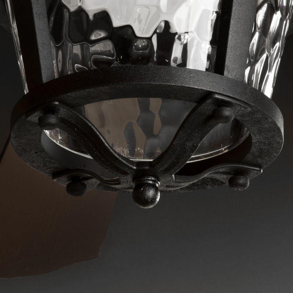 Progress Lighting Forged Black 58W 5-Blade Indoor Ceiling Fan with 52 in. Blade Span and LED Light 
