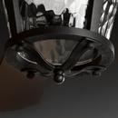 Progress Lighting Forged Black 58W 5-Blade Indoor Ceiling Fan with 52 in. Blade Span and LED Light 