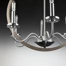 Progress Lighting Brushed Nickel 60W 6-Light Candelabra E-12 Incandescent Chandelier 