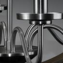 Progress Lighting Brushed Nickel 60W 6-Light Candelabra E-12 Incandescent Chandelier 