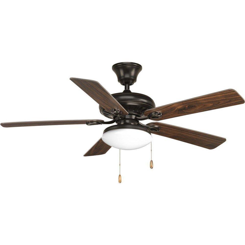 Progress Lighting Antique Bronze 20W 2-Light Medium E-26 LED Ceiling Fan Light 