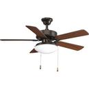 Progress Lighting Antique Bronze 20W 2-Light Medium E-26 LED Ceiling Fan Light 