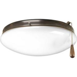 20W 2-Light Medium E-26 LED Ceiling Fan Light in Antique Bronze