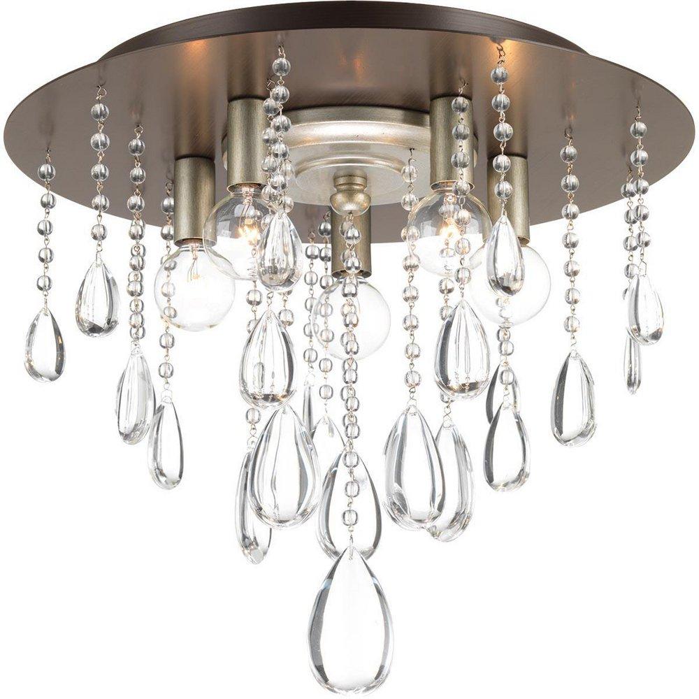 Progress Lighting Antique Bronze P350096-020 5-60W CAND FLUSH MOUNT 
