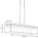 Progress Lighting Brushed Nickel 60W 5-Light Medium E-26 Incandescent Chandelier 