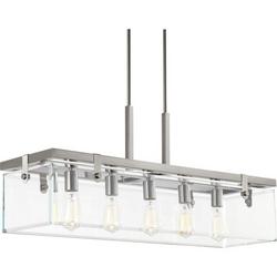 60W 5-Light Medium E-26 Incandescent Chandelier in Brushed Nickel