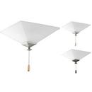 Progress Lighting Unfinished 20W 2-Light LED Ceiling Fan Light Kit with Etched 