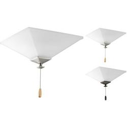 20W 2-Light LED Ceiling Fan Light Kit with Etched in Unfinished