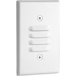 1W 1-Light LED Step Light in Satin White