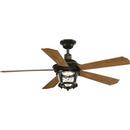 58W 5-Blade Indoor Ceiling Fan with 52 in. Blade Span and LED Light in Antique Bronze