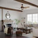 Progress Lighting Antique Bronze 58W 5-Blade Indoor Ceiling Fan with 52 in. Blade Span and LED Light 