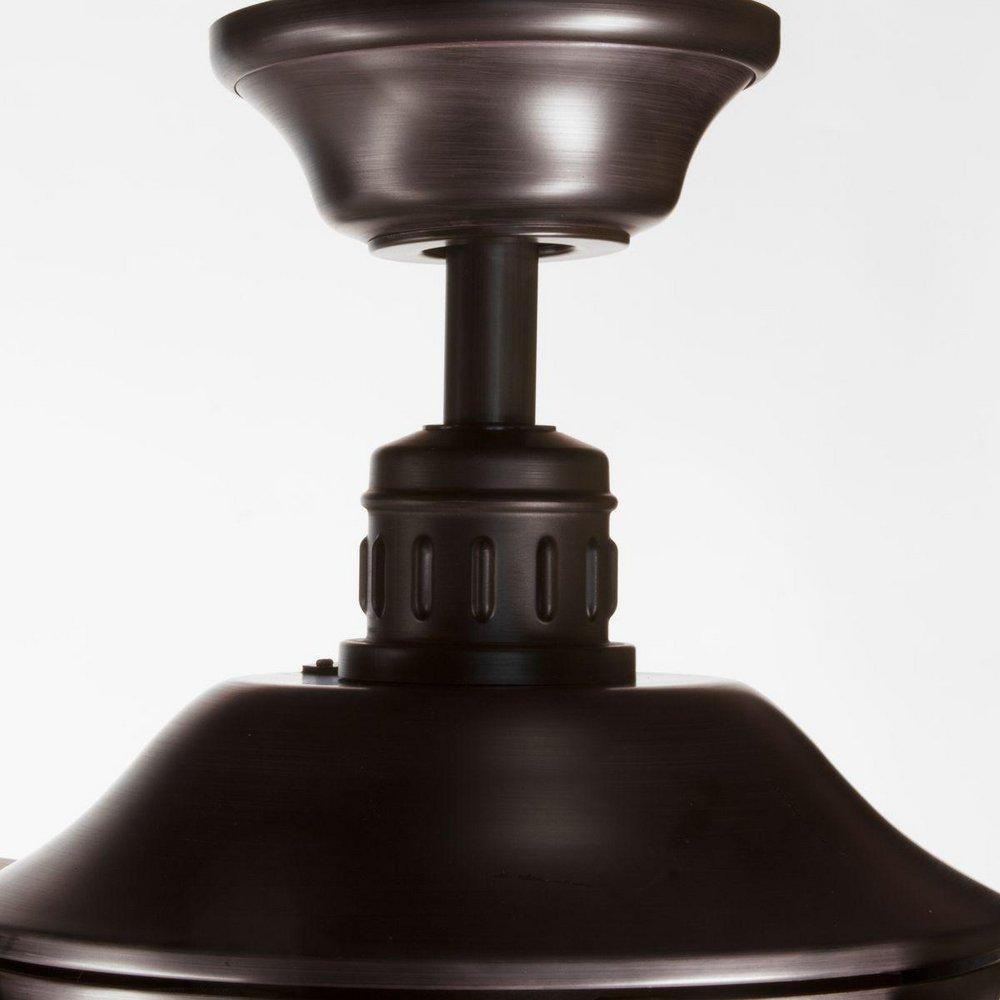 Progress Lighting Antique Bronze 58W 5-Blade Indoor Ceiling Fan with 52 in. Blade Span and LED Light 