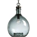 13 in. 100W 1-Light Medium E-26 Incandescent Pendant Light in Antique Bronze