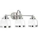 Progress Lighting Polished Nickel 75W 3-Light Medium E-26 Incandescent Vanity Fixture 