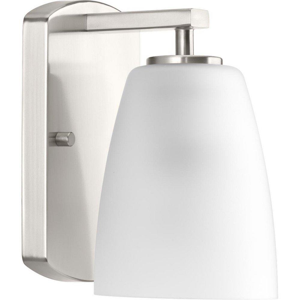 Progress Lighting Brushed Nickel 100W 1-Light Medium E-26 Incandescent Vanity Fixture 