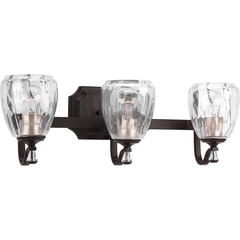 Progress Lighting Antique Bronze 100W 3-Light Medium E-26 Incandescent Vanity Fixture 