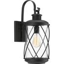 Progress Lighting Black 100W 1-Light Medium E-26 incandescent Outdoor Wall Sconce 