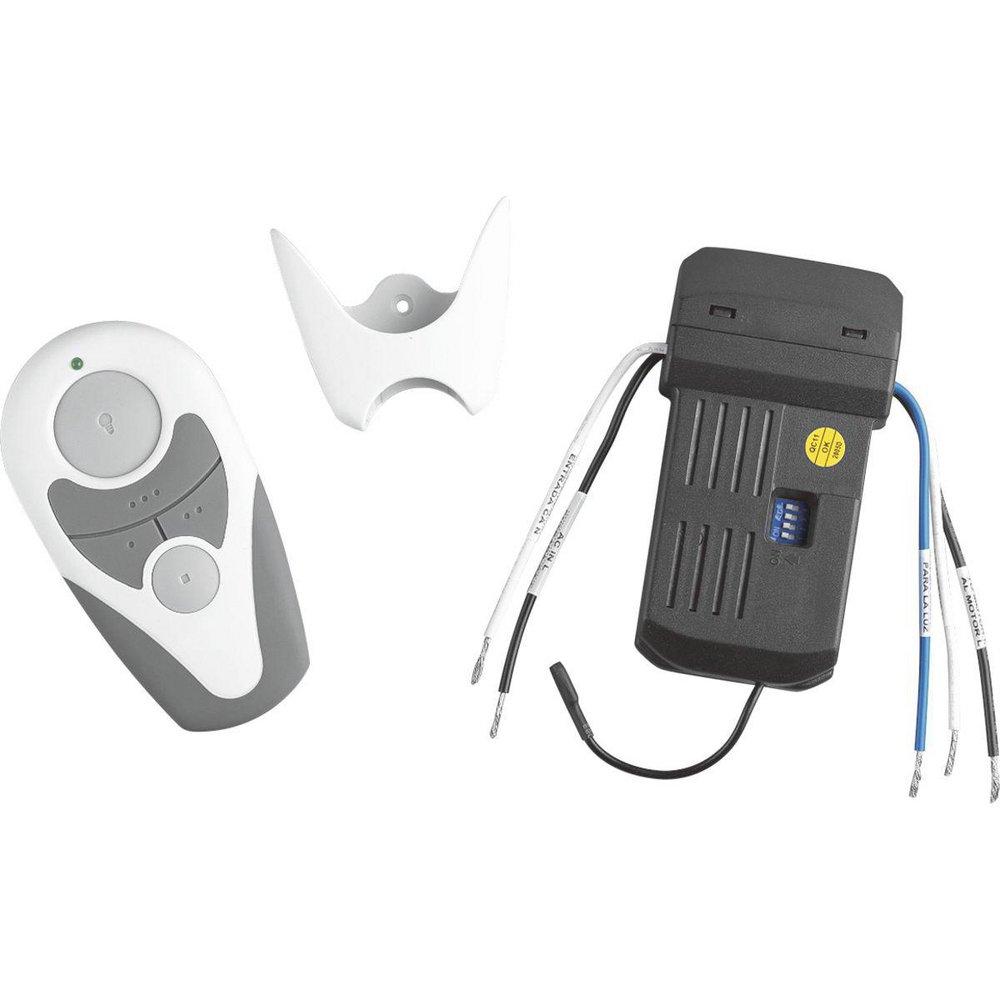 Progress Lighting White 62W 5-Blade Ceiling Fan with 52 in. Blade Span and LED Light 