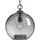 11-3/4 in. 100W 1-Light Medium E-26 Incandescent Pendant Light in Graphite