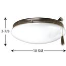 Progress Lighting Antique Bronze 20W 2-Light Medium E-26 LED Ceiling Fan Light Kit 