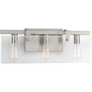 Progress Lighting Brushed Nickel 60W 3-Light Medium E-26 Incandescent Bath Vanity 