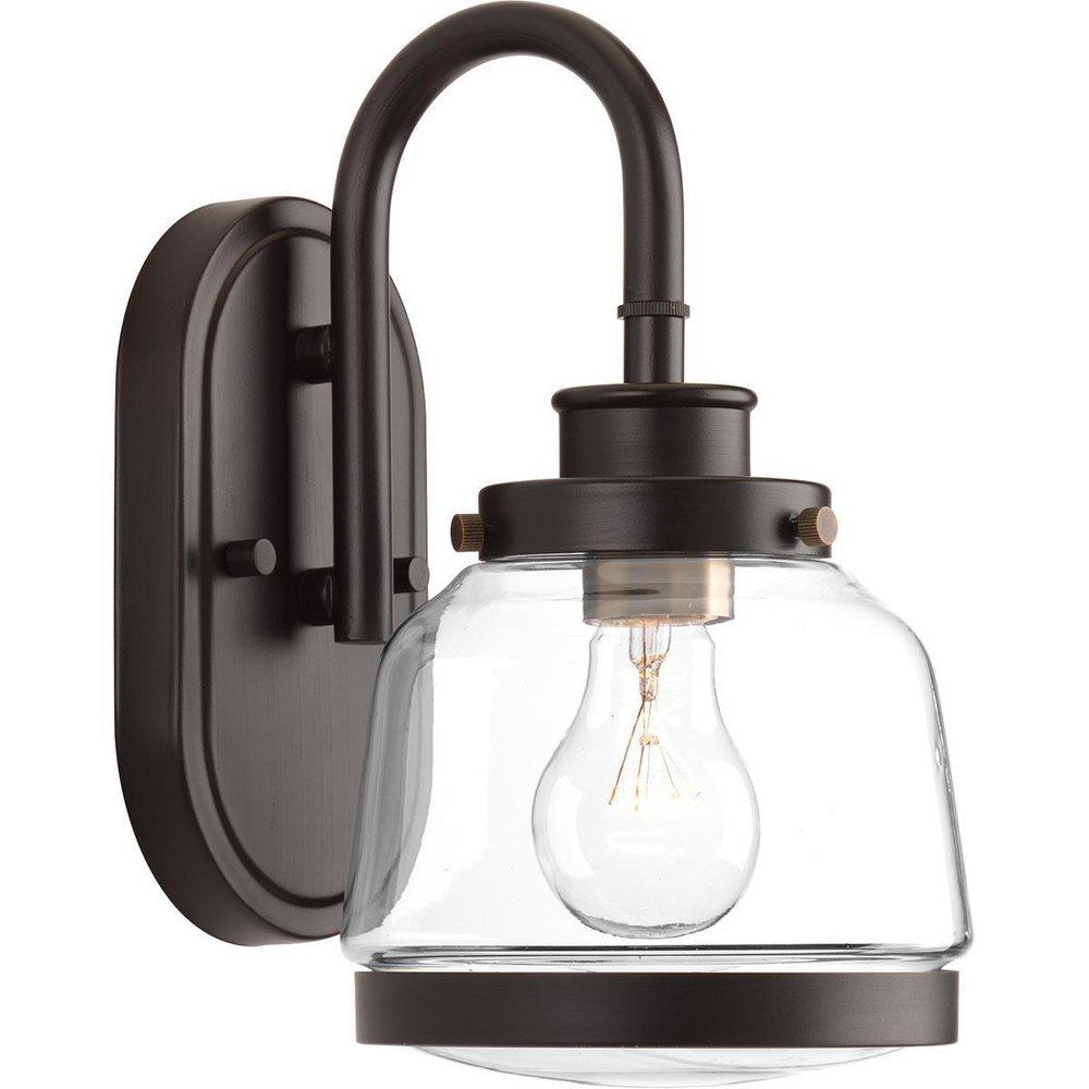 Progress Lighting Antique Bronze 75W 1-Light Medium E-26 Incandescent Vanity Fixture 