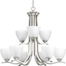 Progress Lighting Brushed Nickel 100W 9-Light Medium E-26 Incandescent Chandelier 