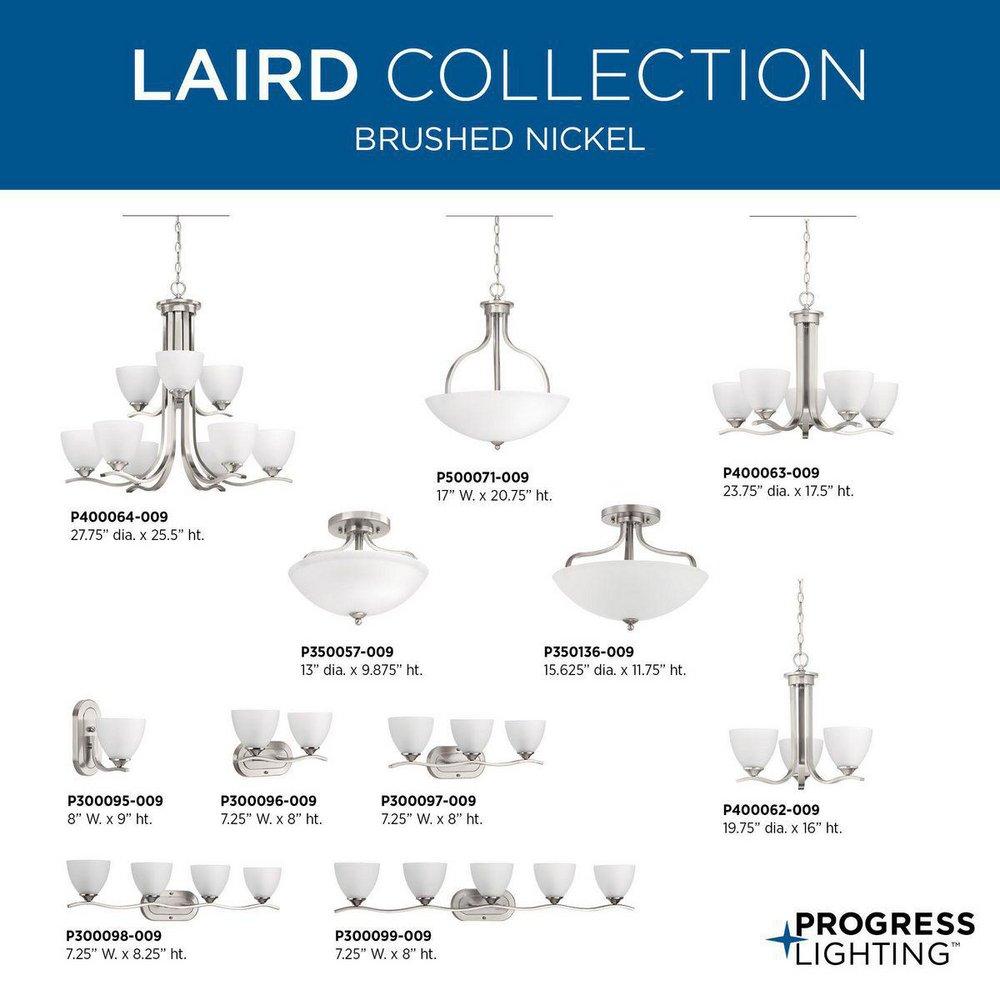 Progress Lighting Brushed Nickel 100W 9-Light Medium E-26 Incandescent Chandelier 