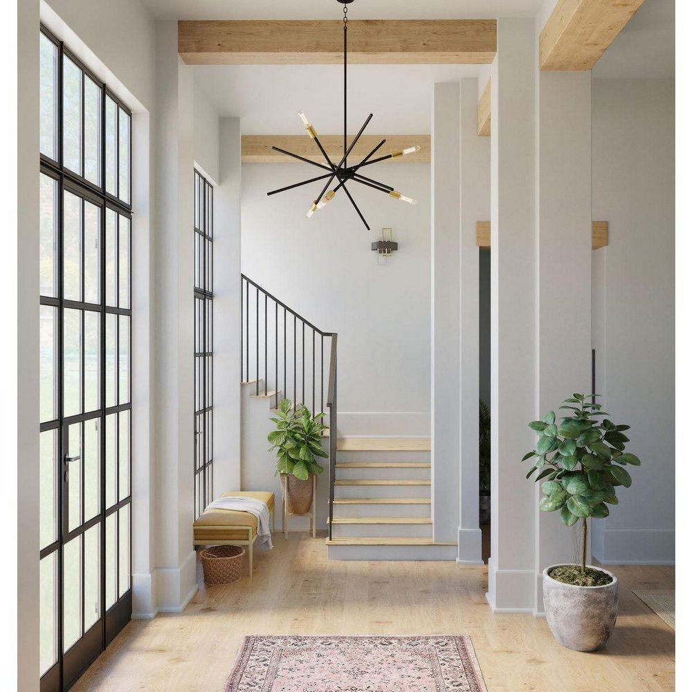 Progress Lighting Antique Bronze 60W 6-Light Medium E-26 Incandescent Chandelier 