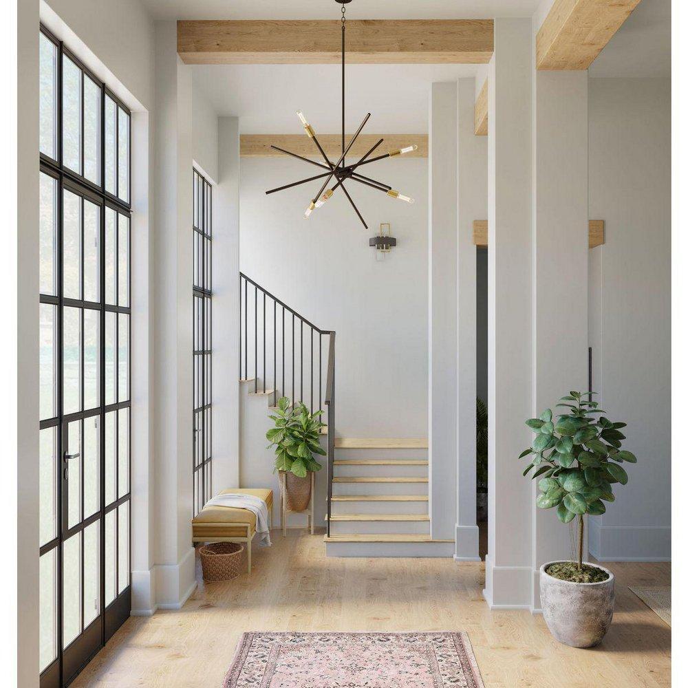 Progress Lighting Antique Bronze 60W 6-Light Medium E-26 Incandescent Chandelier 